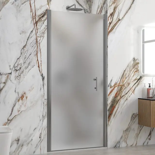 Καμπίνα από τοίχο σε τοίχο με icy κρύσταλλο S 28 ALTO PORTA Cromo KARAG 85x200cm