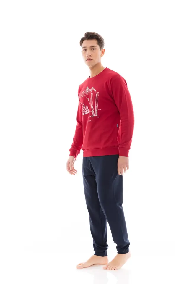 WN-M122 - Bordo - PIJAMA T-SHIRT SKI NOS 2
