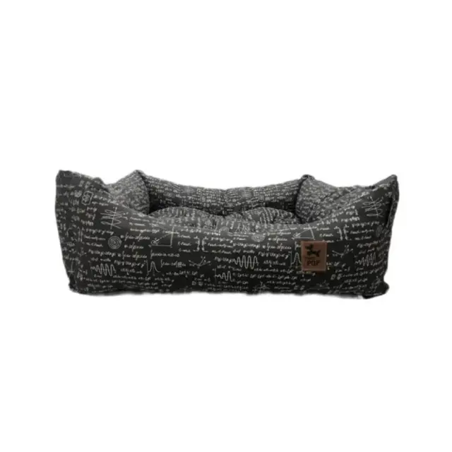 PQP Κρεβατάκι Πουφ Μαθηματικά 0x65x60cm Μαύρο - S 2