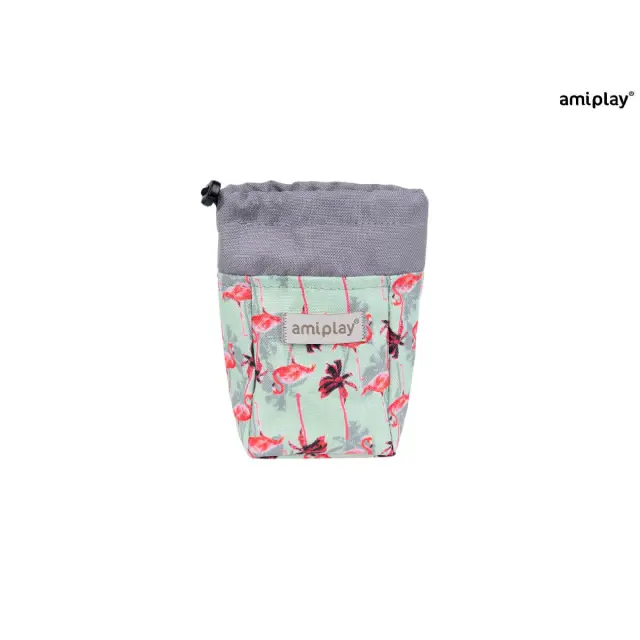 Amiplay BeHappy Treats Dispenser - Flamingo - 8x6x10cm