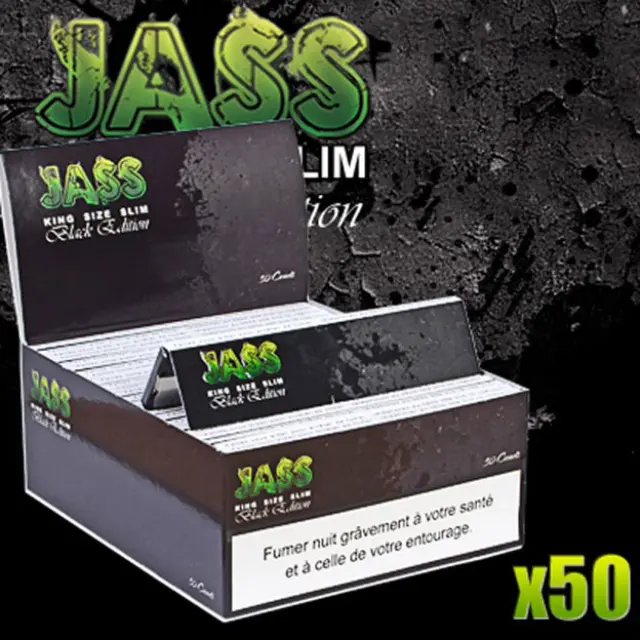 Jass Χαρτάκια Premium Black Edition - King Size Slim 32φ. 2