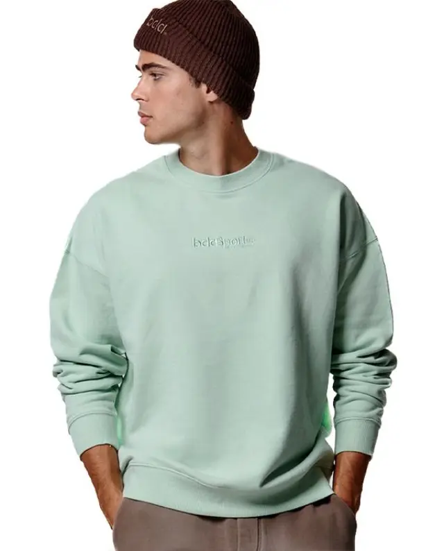 Body Action Crewneck Ανδρική Μπλούζα Με Λαιμόκοψη 063417-AQUAMINT - S