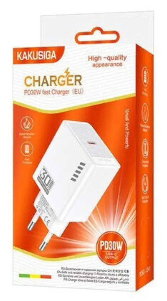 KAKUSIGA φορτιστής τοίχου KSC-1241, USB-C, 30W, λευκός 2
