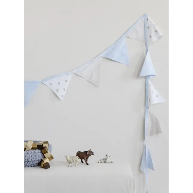 Nima Bebe Διακοσμητική Γιρλάντα 240x15 - Cutie Γαλάζιο, Γκρι