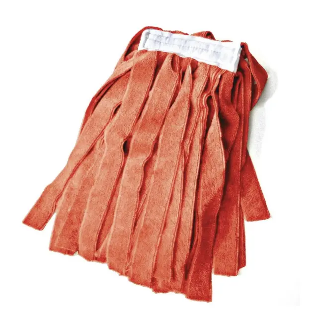 Delta Cleaning Microfiber Σφουγγαρίστρα επαγγελματική με λωρίδες Κόκκινη / ΕΜ08Κ