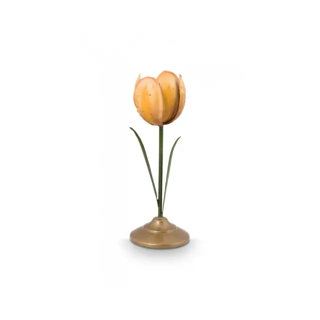 Pip Studio Μεταλλικό Κηροπήγιο / Metal Candle Holder: Tulip (21cm - 2 χρώματα) - Κίτρινο 2