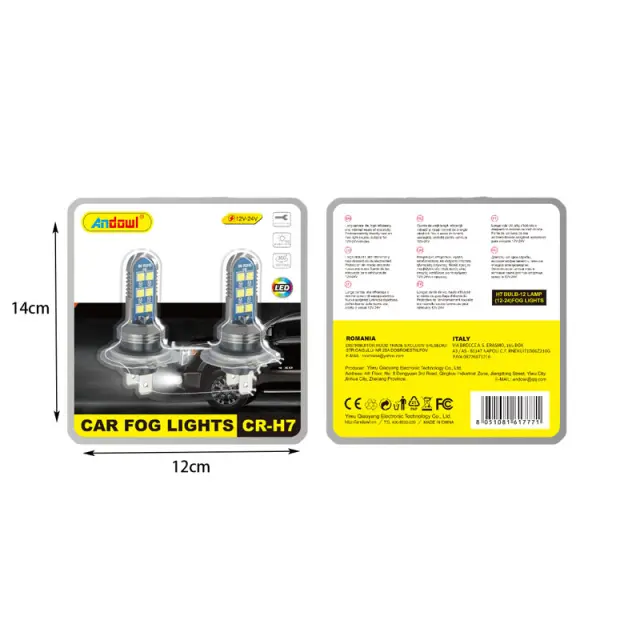 Andowl Λάμπα αυτοκινήτου H7 12-24V CR-H7 - Car Fog Lights 617771 2