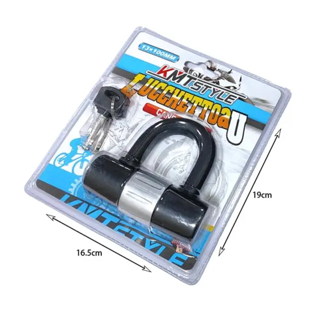 KMT Style Κλειδαριά ποδηλάτου 13x100mm - Bicycle U lock 8109 83047 2