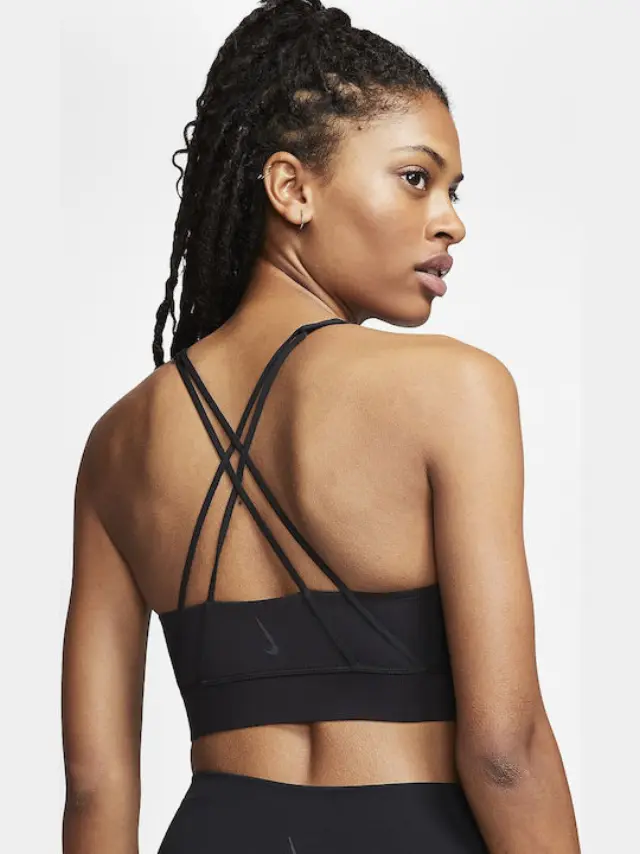 Nike Dri-Fit Swoosh Luxe Γυναικείο Αθλητικό Μπουστάκι CJ0544-010 Μαύρο - S 2