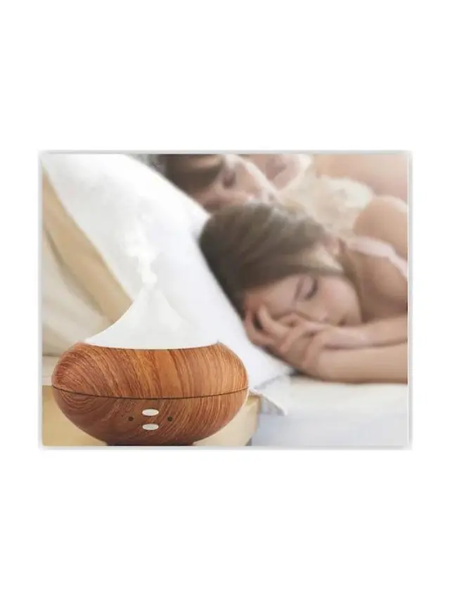 Hoomei Led Συσκευή Αρωματοθεραπείας Υπερήχων με Χρονοδιακόπτη Καφέ 210ml HM-2260 2