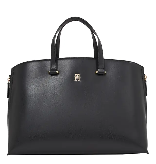 Τσάντα TOMMY HILFIGER TH City Small Tote 17067 Μαύρο
