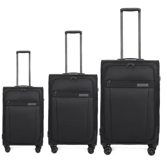 Σετ Βαλίτσες Cardinal 5200 Ταξιδιού 3 Τεμαχίων 55x35x19,5 cm + 68X22,5X41 cm + 78x25x46 cm μαύρο - Small