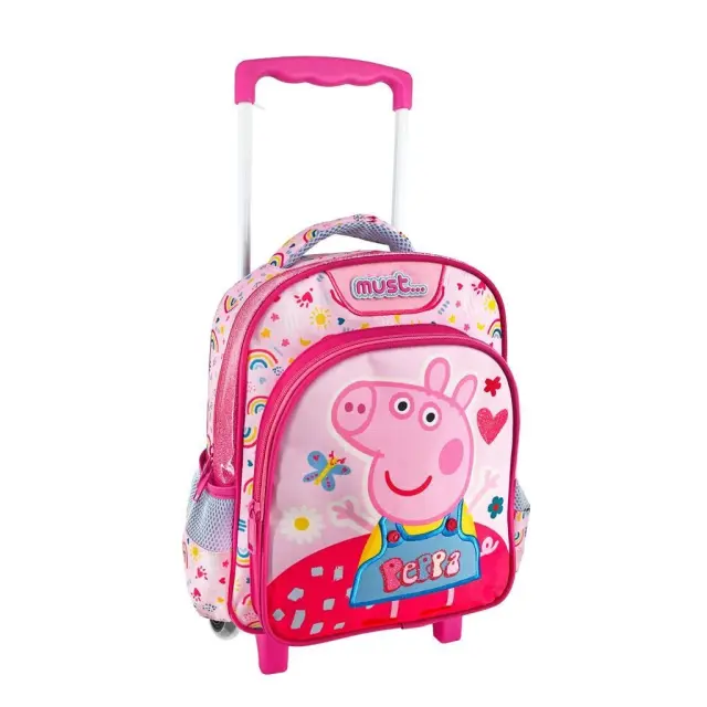 Must Σχολική Τσάντα Τρόλεϊ Νηπιαγωγείου Peppa Pig 2 Θήκες 000482741