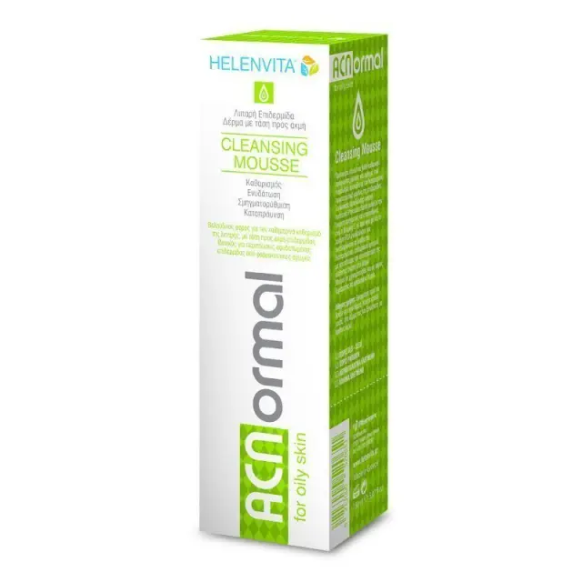HELENVITA Acnormal Cleansing Mousse Καθαριστικό Προσώπου σε Μορφή Αφρού για την Λιπαρή, με Τάση Προς Ακμή Επιδερμίδα 150ml 2