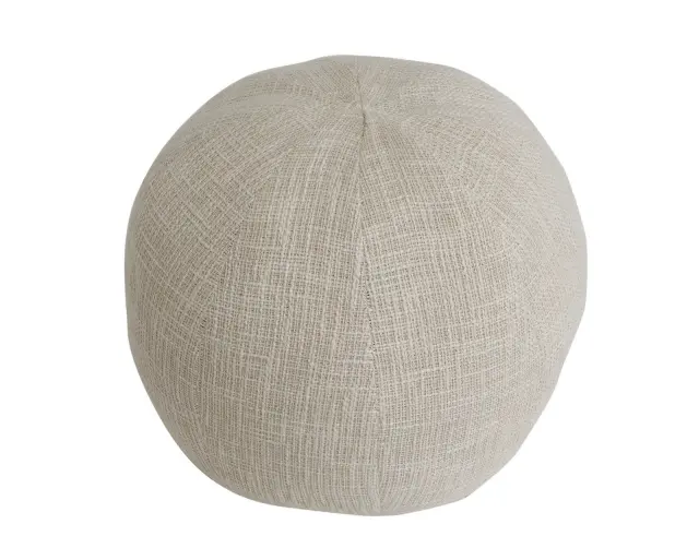 Σκαμπό Πουφ Sanah PTMD Luxury Living με διαστάσεις 30x30x30cm - Cream 121930 2