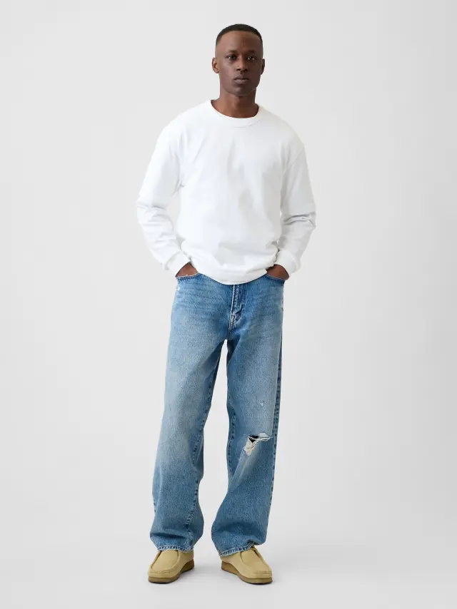 Ανδρικό Τζιν Παντελόνι Baggy Light wash