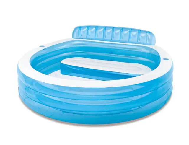 Φουσκωτή πισίνα Intex Swim Center Family Lounge οικογενειακή, με χωρητικότητα 590lt και διαστάσεις 229x218x79cm I03402850 2