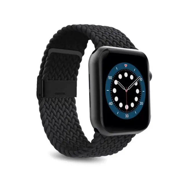Puro Loop Nylon Λουράκι Υφασμάτινο Μαύρο (Apple Watch 38/40/41mm)