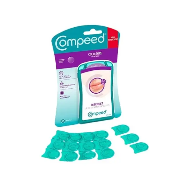 Compeed Cold Sore Αόρατα Επιθέματα για τον Επιχείλιο Έρπητα 15Τεμ. 2