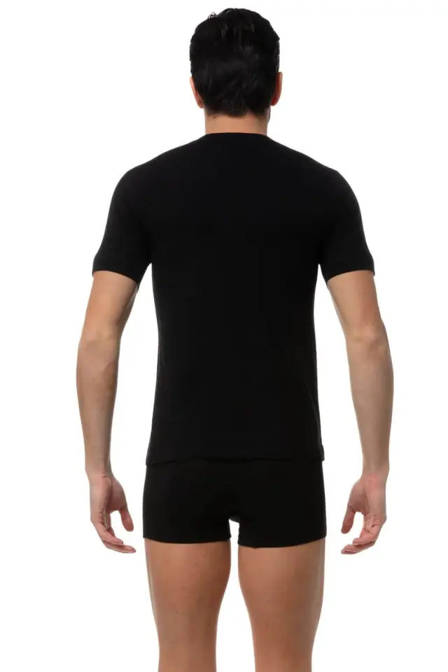 Minerva Sporties Κοντομάνικη Ανδρική Φανέλα 2Pack 12013-020 - ΜΑΥΡΟ - XXL 2