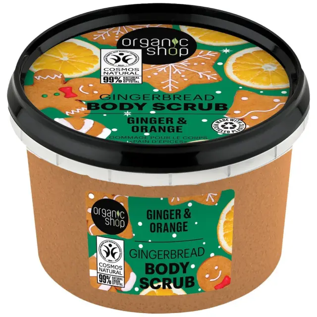 Organic Shop Gingebread Body Scrub with Ginger & Orange 250ml