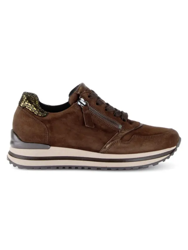 Gabor Sneakers Γυναικείο δέρμα Nubuck Καφέ GAB/76528 31-CACAO/ORA/GR 3