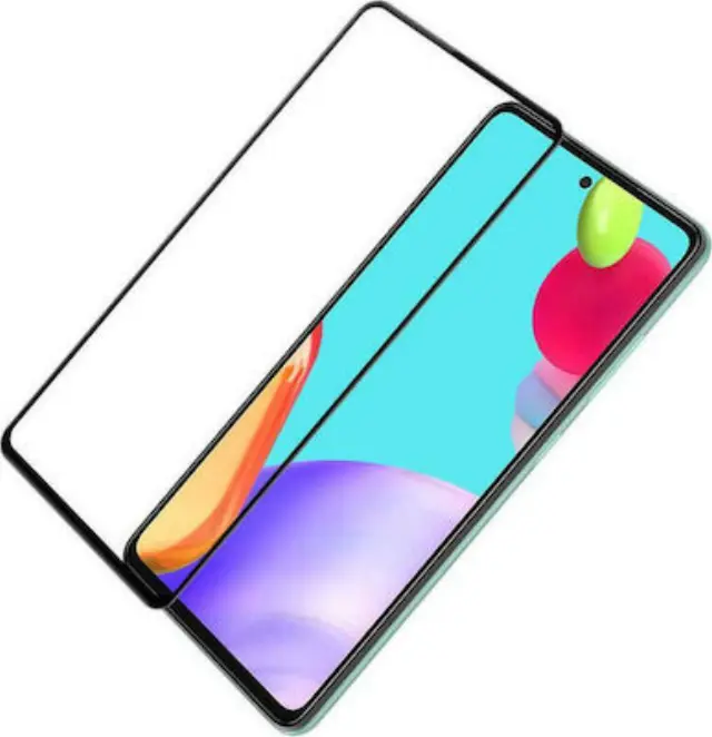 Προστασία Οθόνης HD+ Full Face Tempered Glass για Samsung Galaxy A52 - Χρώμα: Μαύρο