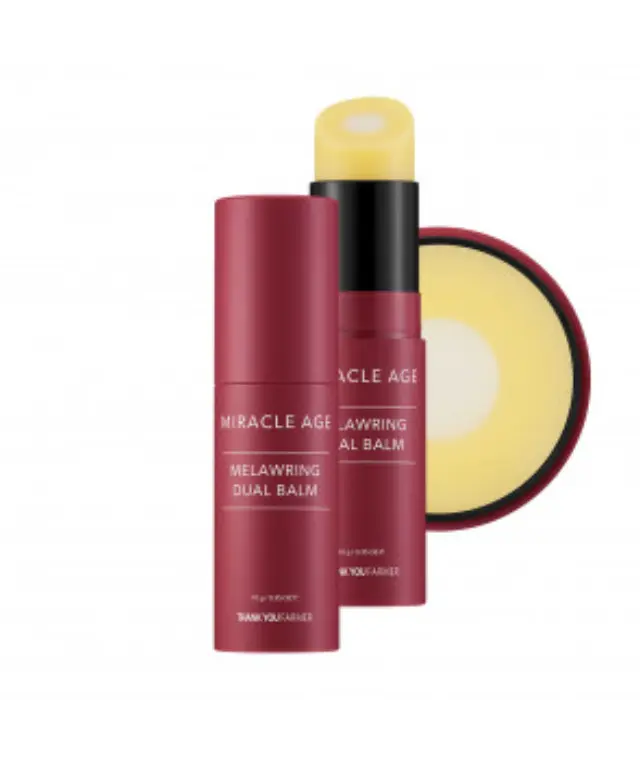 Thank You Farmer Miracle Age Melawring Dual Balm 10gr Διπλό balm υψηλής απόδοσης που μειώνει τις ρυτίδες και τηv υπερμελάχρωση του δέρματος με μία κίνηση