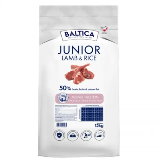 BALTICA Nutraceutic Puppy Monoprotein Lamb with rice - dry dog food - 12kg