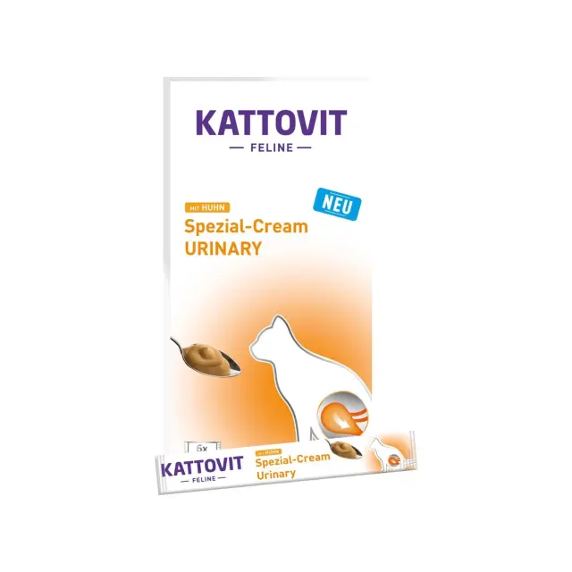 Kattovit Urinary Cream Λιχουδιά Γάτας Κρέμα με Κοτόπουλο 6x15gr