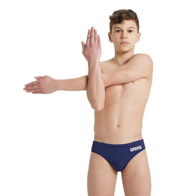 Arena Boy's Team Solid Swim Briefs Slip Μπλε Σκούρο 004774-750 (Arena)