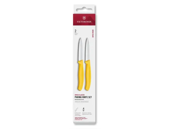 Σετ Μαχαίρια Γενικής Χρήσης Victorinox Swiss Classic με μήκος λεπίδας 8cm - Yellow - 2 τεμάχια6.7698.2C1 2
