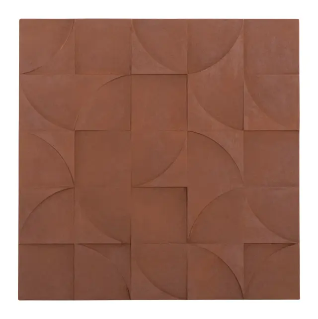 ΠΙΝΑΚΑΣ ΤΕΤΡΑΓΩΝΟΣ ΣΕΙΡΑ SANTORINI MDF ΣΕ ΚΑΦΕ ΧΡΩΜΑ 80x5(πάχος)x80 εκ.
