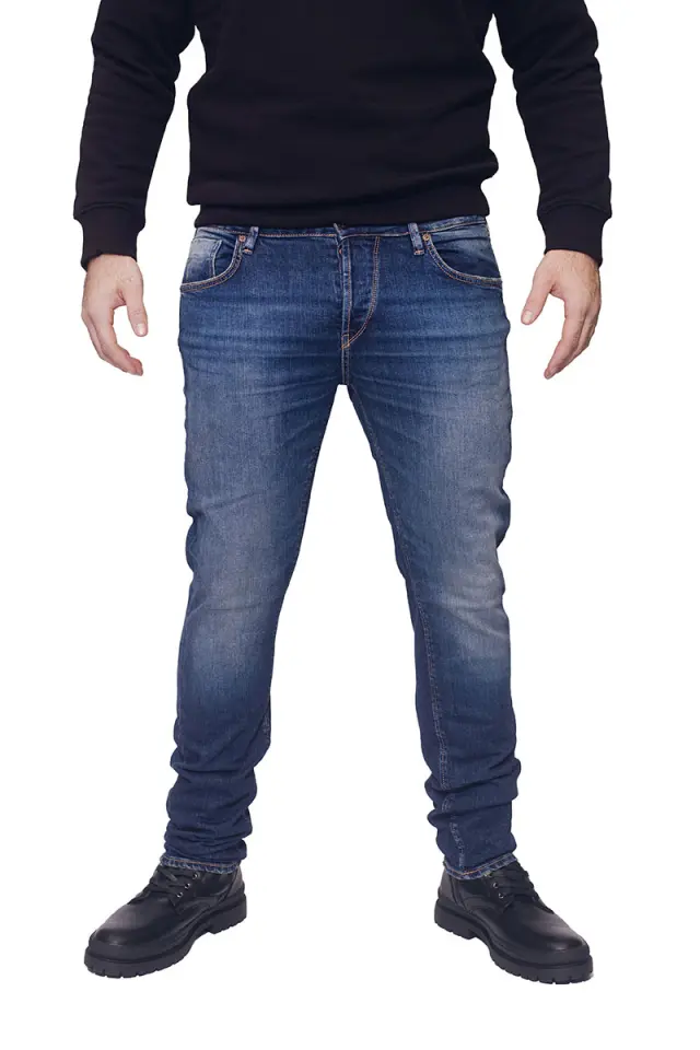 Devergo Ανδρικό NEW SLIM 25103 Τζιν Παντελόνι – Blue - 31