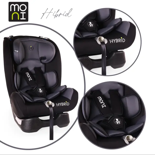 Cangaroo Κάθισμα Αυτοκινήτου Hybrid Premium Grey 0/1/2/3 (0-36 kg) (106435) Γκρι