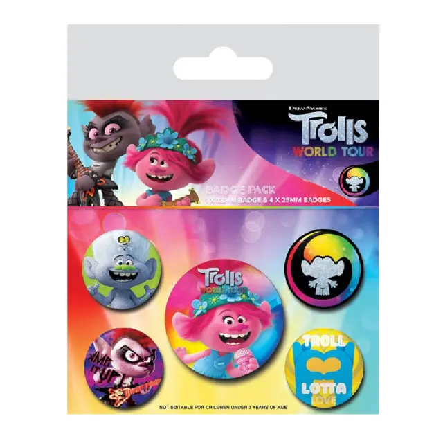 Σετ Κονκάρδες 5τμχ Trolls World Tour