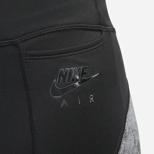 Nike Dri-Fit Air Running Γυναικείο Cropped Κολάν Ψηλόμεσο DD4423-010 Μαύρο - M 3