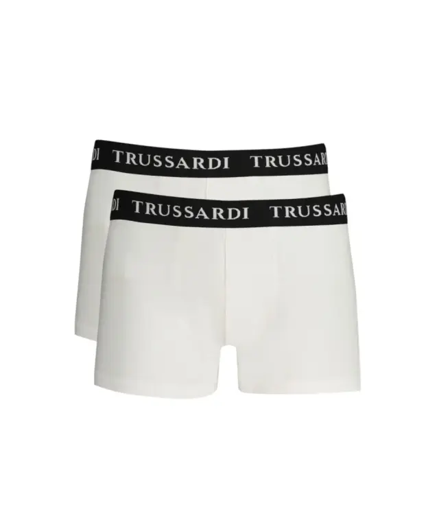 Trussardi Jeans- Ανδρικά Μποξεράκια 2Pack TRU2UTR02-01WHIT Λευκό 3