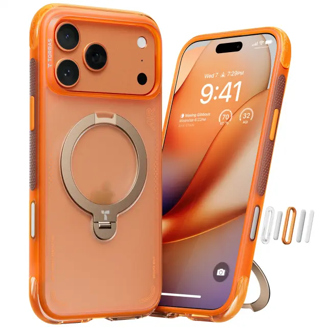 Torras Ostand Q3 Air, horizon orange - iPhone 17 Pro Max