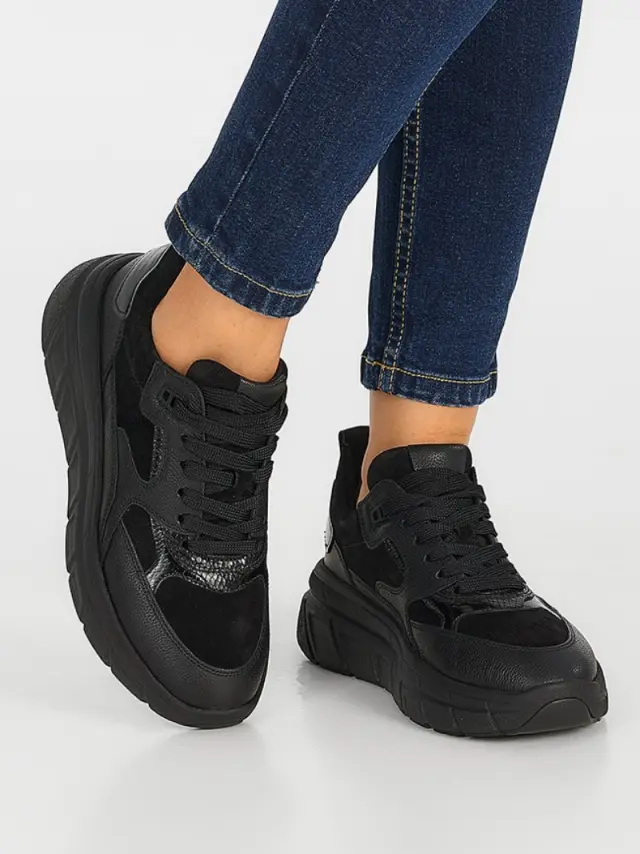 Gabor Sneakers Γυναικείο Δέρμα / Δέρμα Nubuck Μαύρο GAB/73370 27-SCHWARZ 2