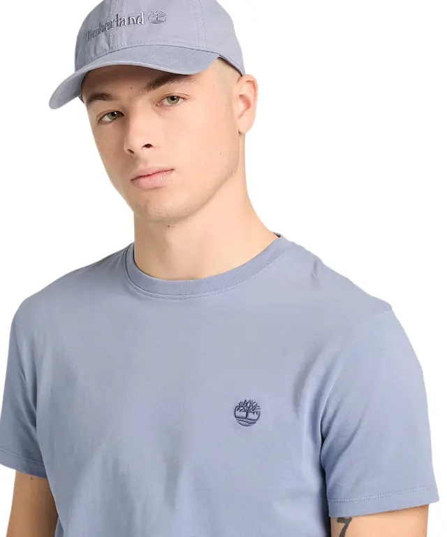 Timberland - Ανδρικό T-shirt SS Dunstan River Jersey Crew Tee Slim Fit TB0A2BPR-B88 Γαλάζιο - S 2
