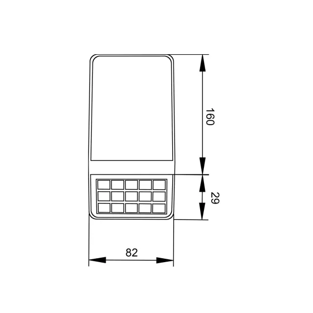 it-Lighting Annecy LED 2W 2700K | 6500K Solar Outdoor Wall Lamp Black D:160x82x29 mm (80206910S) 2