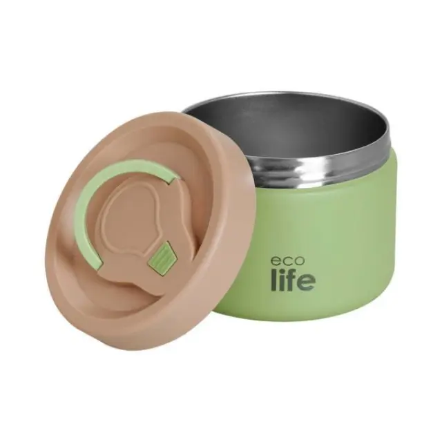 Ecolife Ισοθερμικό Δοχείο Φαγητού (650ml) / Thermos Food Container (4 χρώματα) - Πράσινο 2