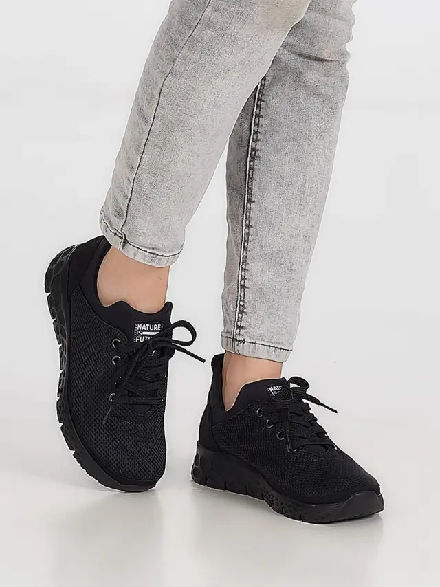 Mephisto Sneakers Γυναικείο ύφασμα Μαύρο NIF/WING BLACK 2