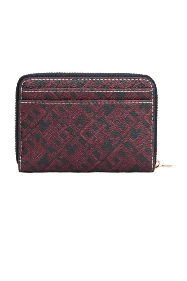 Tommy Hilfiger Γυναικείο Πορτοφόλι Th Icon Comp Za Μπορντό 2