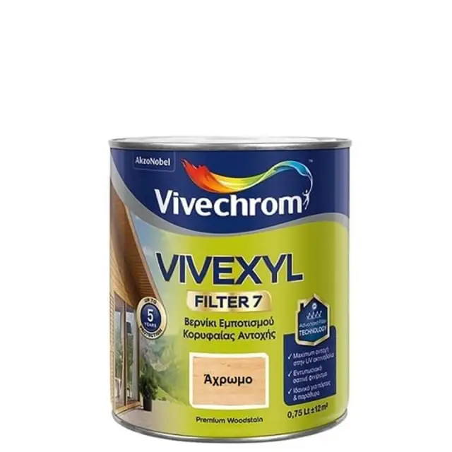 Βερνίκι Εμποτισμού Ξύλου VIVEXYL FILTER 7 Άχρωμο 701 0.75lt