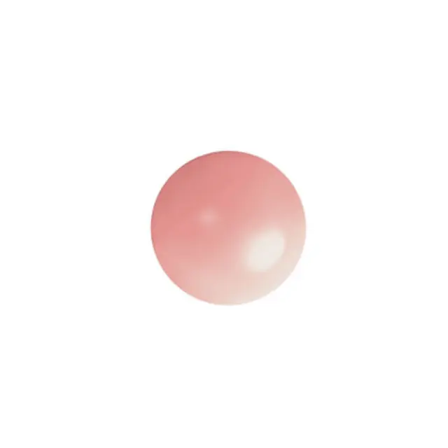 Swarovski 2080 Hotfix Cabochon Flatback Pearl Pink Coral Ø7.1x1.8mm ~24τεμ