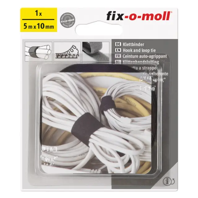 Δεματικό Hook+Loop Μαύρο 5mx10mm 2