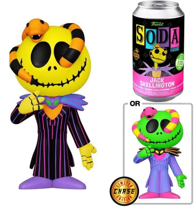 Funko Vinyl Soda Disney: The Nightmare Before Christmas - Jack* (SNK) (Blacklight) (Limited Edition) Collectible