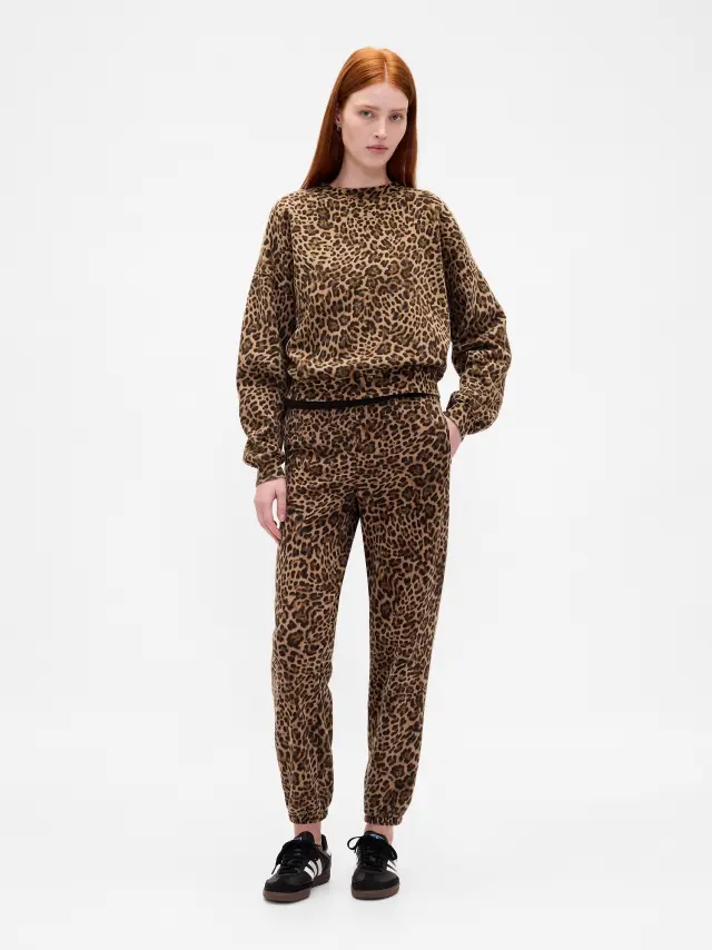 High Rise VintageSoft Jogger Παντελόνι Leopard brown - M